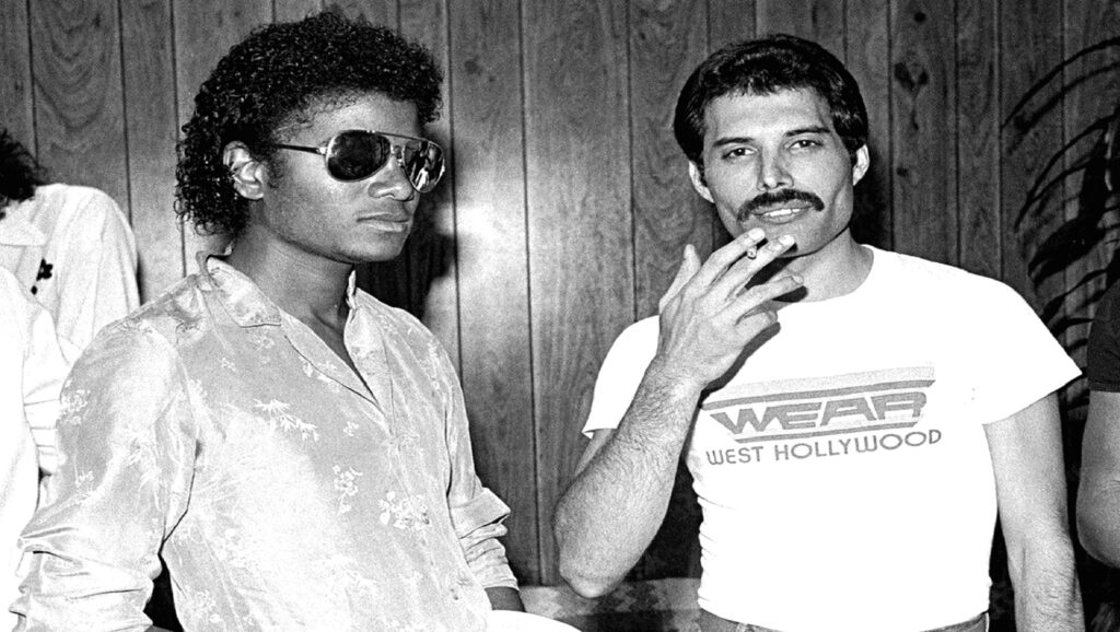 Michael Jackson con Freddy Mercury