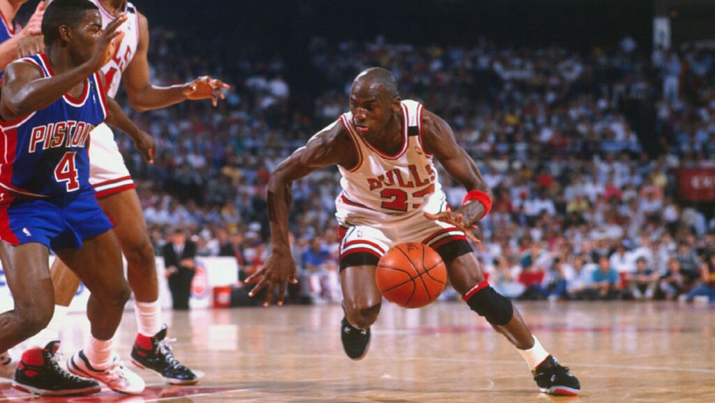Michael Jordan contra los Pistons en los playoffs de la temporada 1987-1988