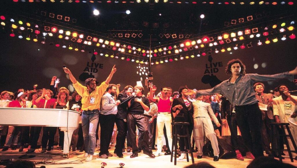 George Michael con la Band Aid