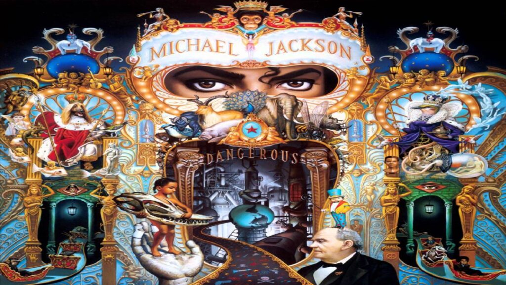 Portada del álbum "Dangerous" de Michael Jackson