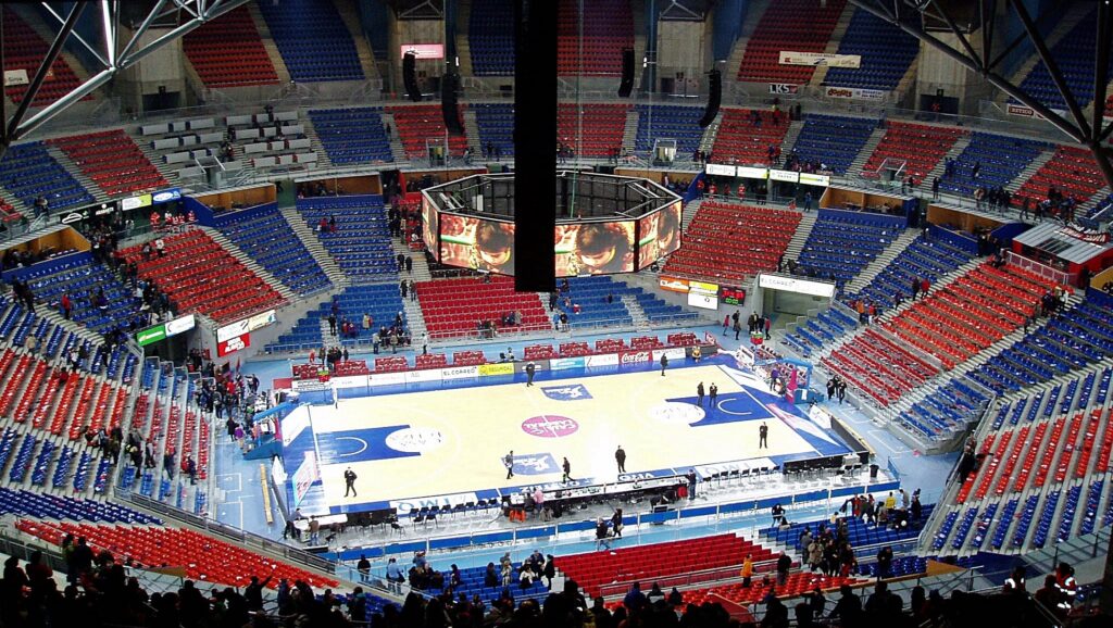 Interior del Pabellón Fernando Buesa Arena