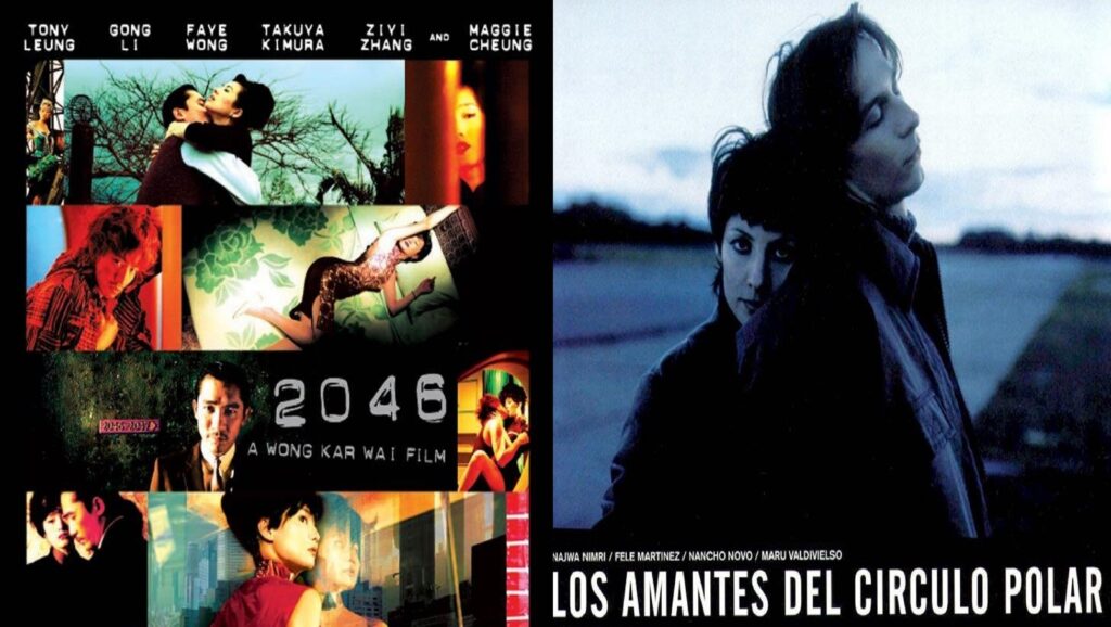 Carteles de películas "2046" y "Los Amantes del Círculo Polar"