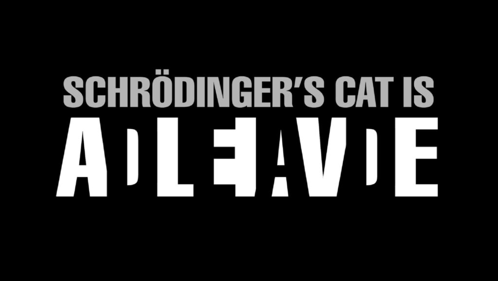 El gato de Schrödinger está vivo y muerto