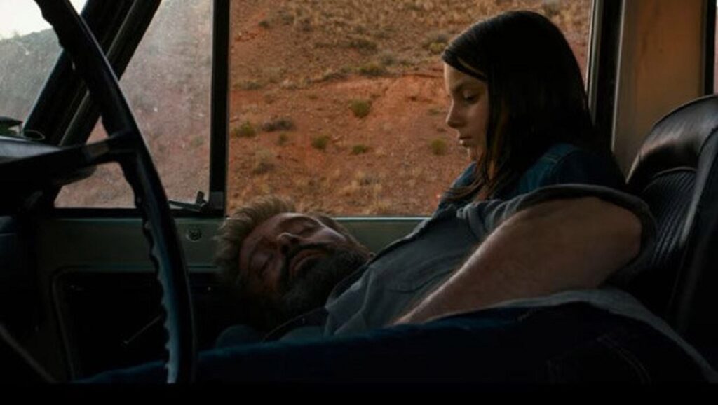 Hugh Jackman y Dafne Keen en "Logan"