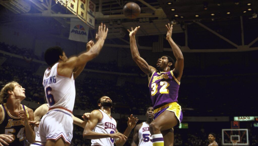 Magic Johnson con los Lakers