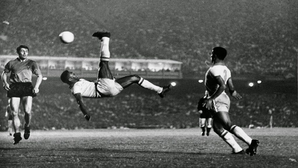 Chilena de Pelé contra Bélgica en 1965