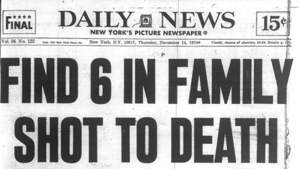 Masacre de Amityville en los periódicos