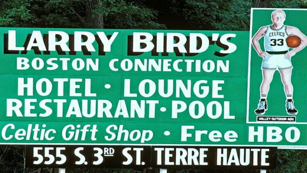 Anuncio del restaurante de Larry Bird