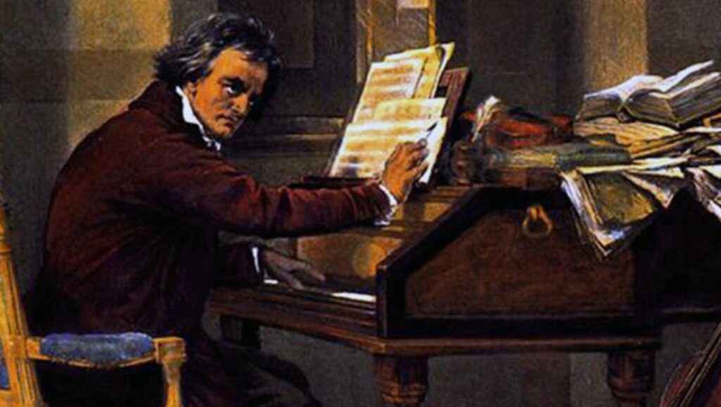 Beethoven en el piano