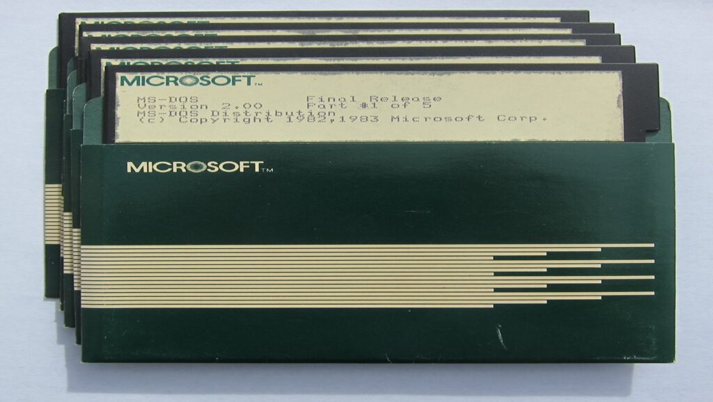 Diskettes de Microsoft MS-DOS