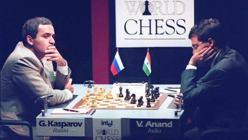Kasparov contra Anand en 1995