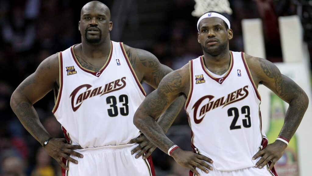 Shaquille O'Neal y Lebron James