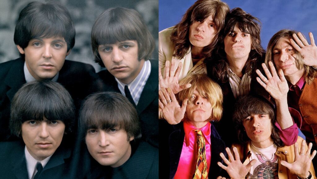 "Los Beatles" y "Los Rolling Stones"