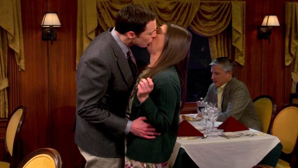 Primero beso de "Sheldon" y "Amy" en "The Big Bang Theory"