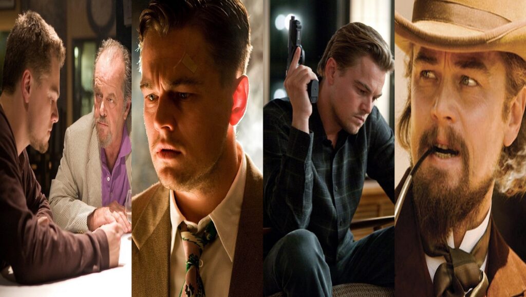 Leonardo DiCaprio en "Infiltrados", "Shutter Island", "Origen" y "Django Desencadenado"