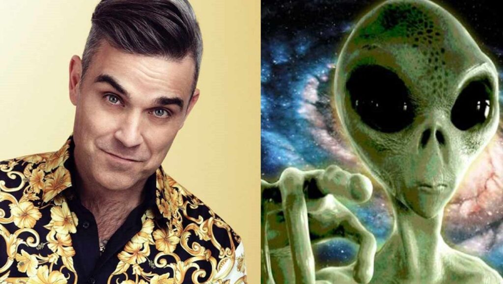 Robbie Williams y extraterrestre