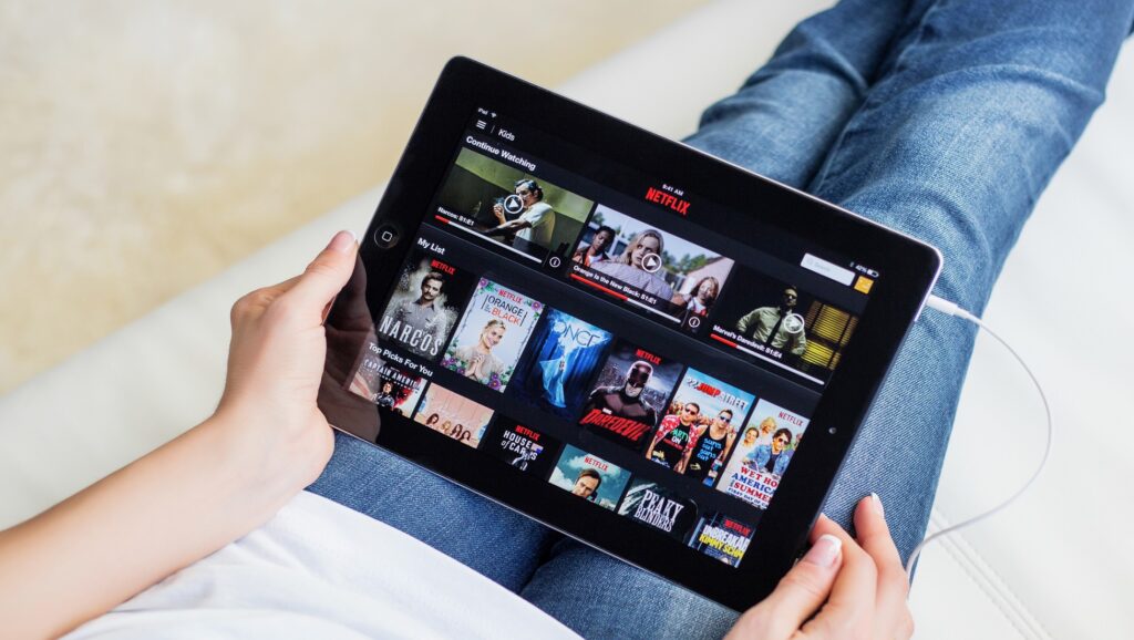 Netflix en una tablet