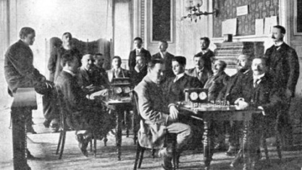 Jugadores del torneo de ajedrez de San Sebastián 1911
