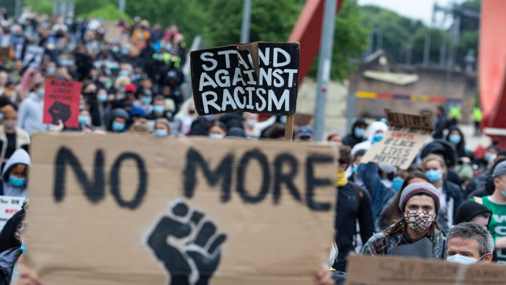 Manifestación contra el racismo