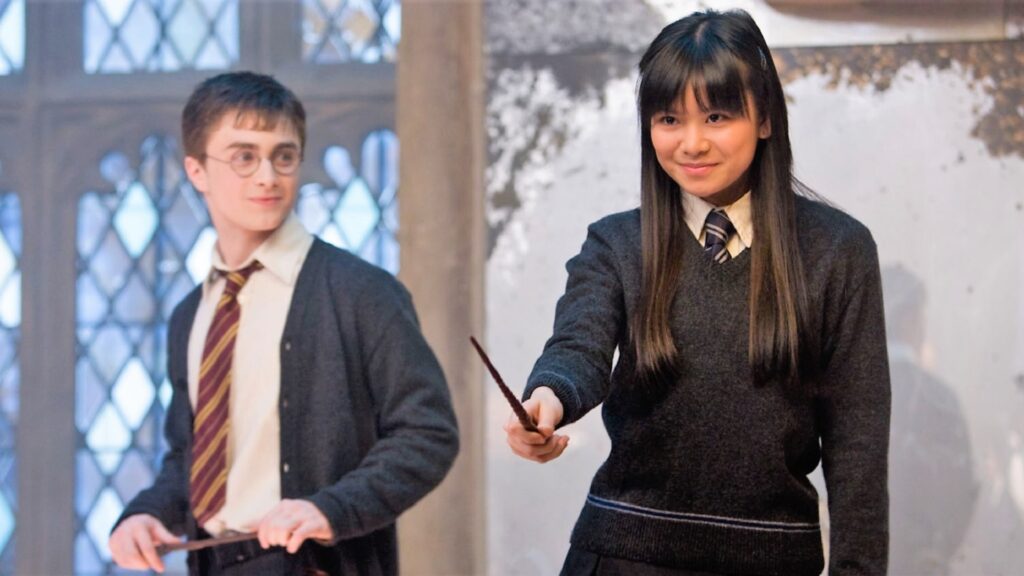 Harry y Cho Chang en "Harry Potter"