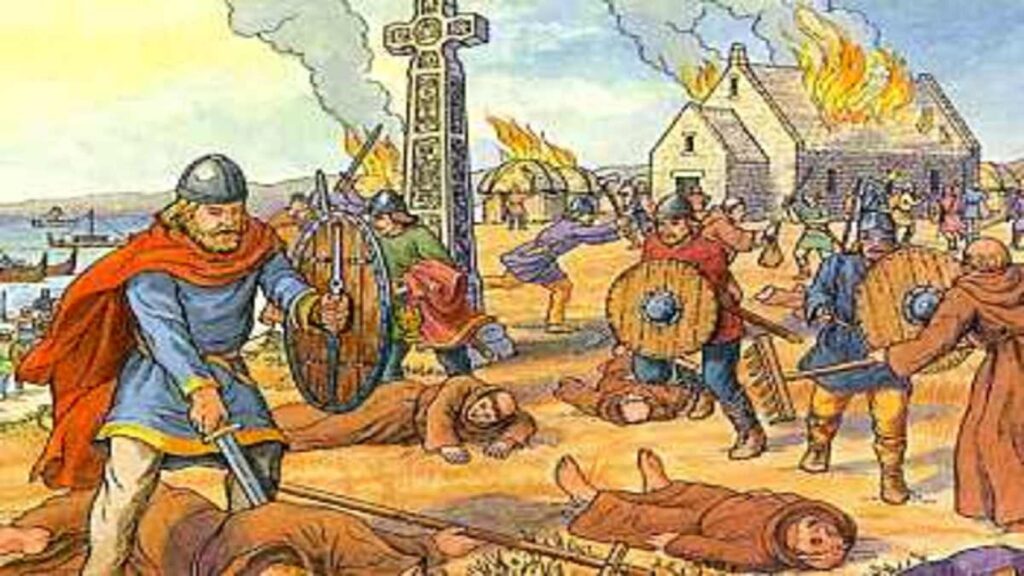 Vikingos en Lindisfarne