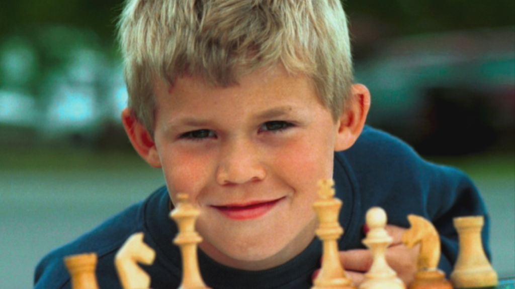 Magnus Carlsen cuando era pequeño