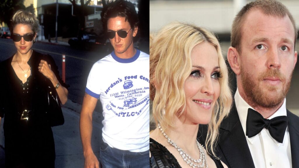 Madonna con Sean Penn y con Guy Ritchie