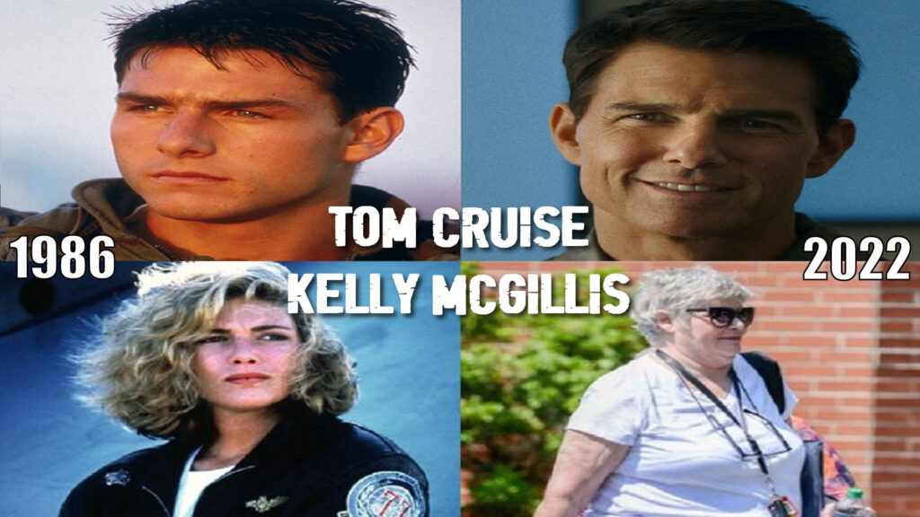 Meme de antes y después de los actores de Top Gun