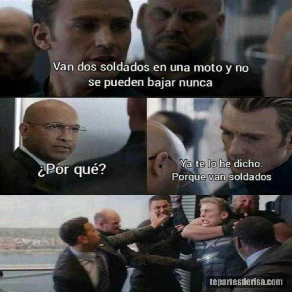 Meme del Capitán América 8: Soldados