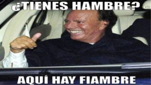 Divertido meme de Julio Iglesias