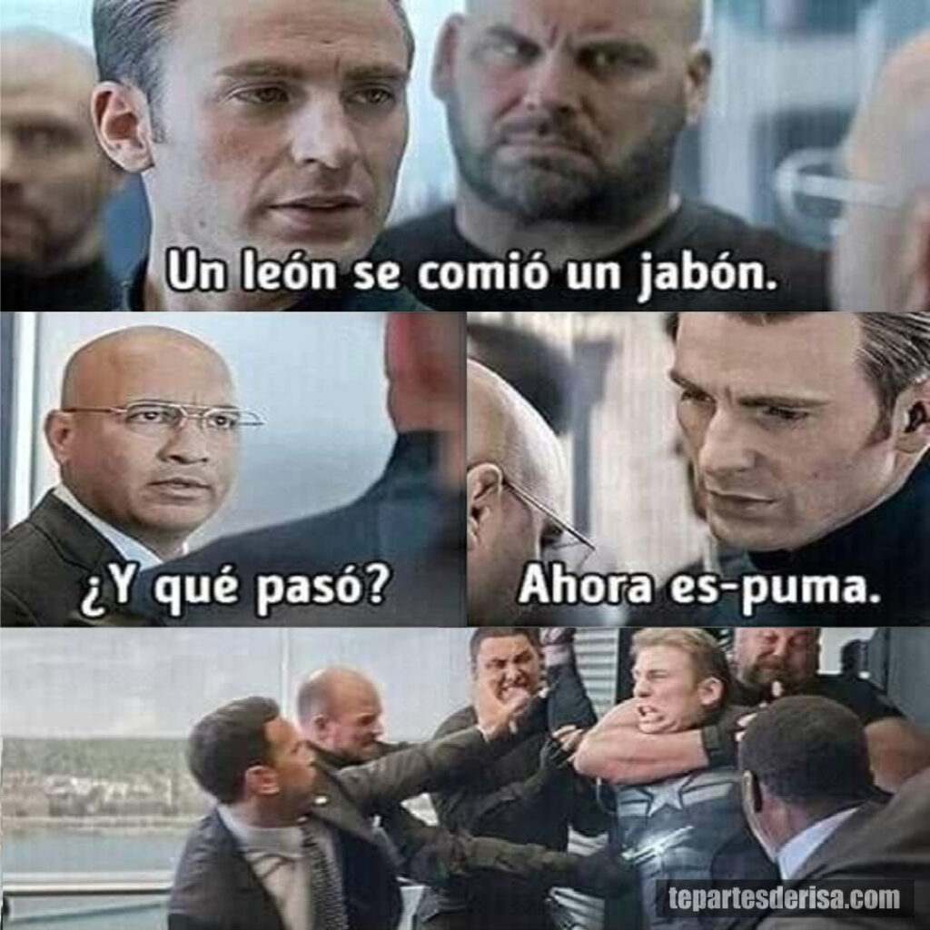 Meme del Capitán América 12: Jabón