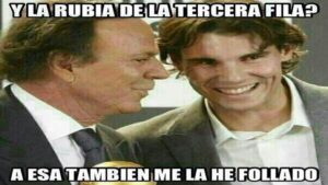 Julio Iglesias y Rafa Nadal