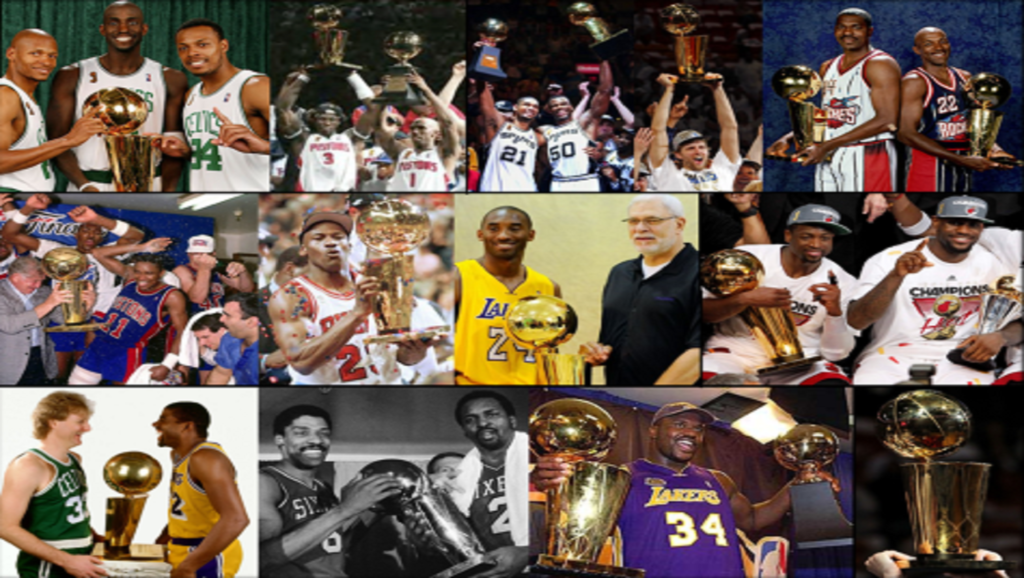 Collage de campeones de la NBA