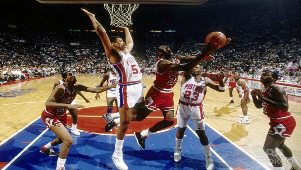 Michael Jordan contra los Pistons en los playoffs de la temporada 1988-1989