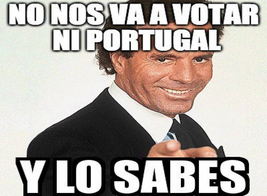 Meme de Julio Iglesias sobre Eurovisión 2016