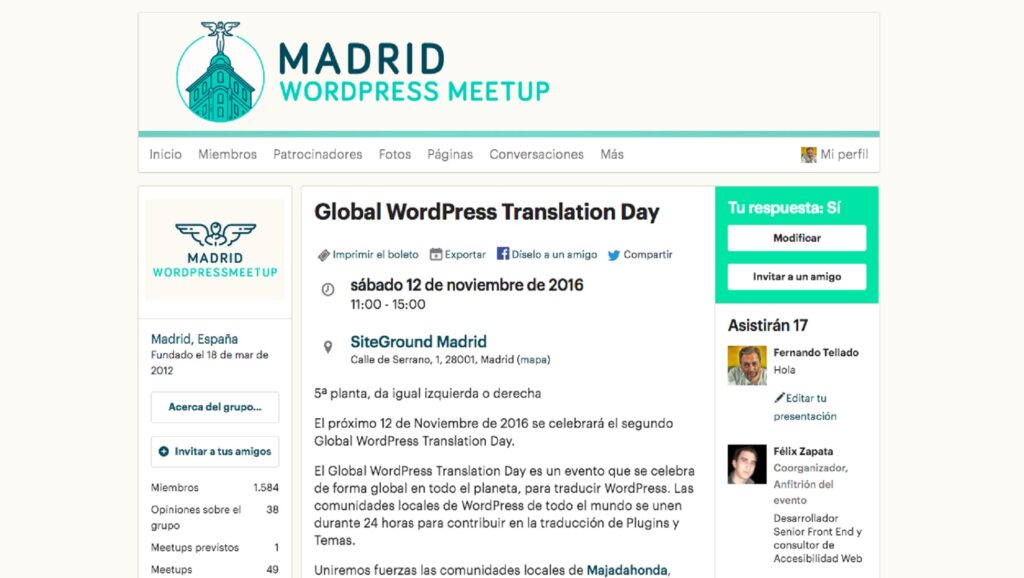 Madrid WordPress Meetup