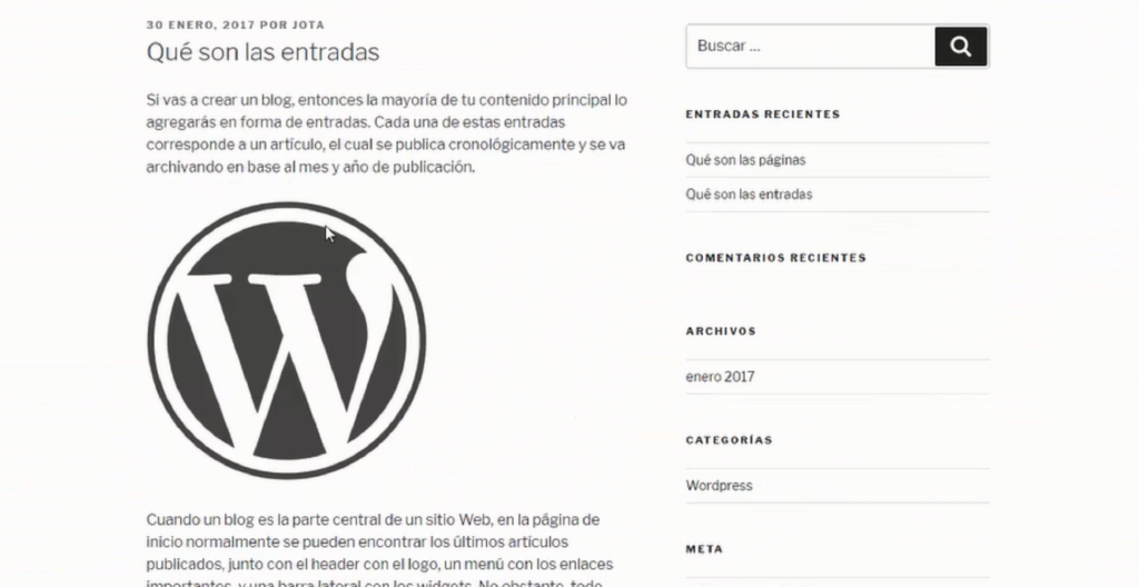 Biblioteca de medios en WordPress