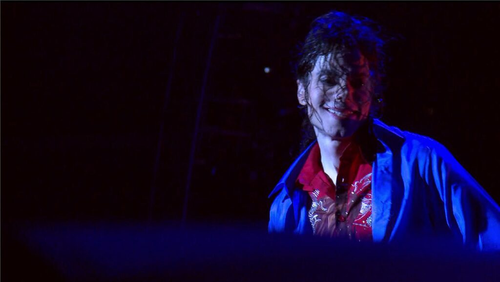 Michael Jackson durante ensayos de "This is it"
