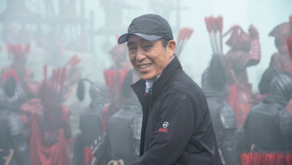 Zhang Yimou durante el rodaje de "La Gran Muralla"