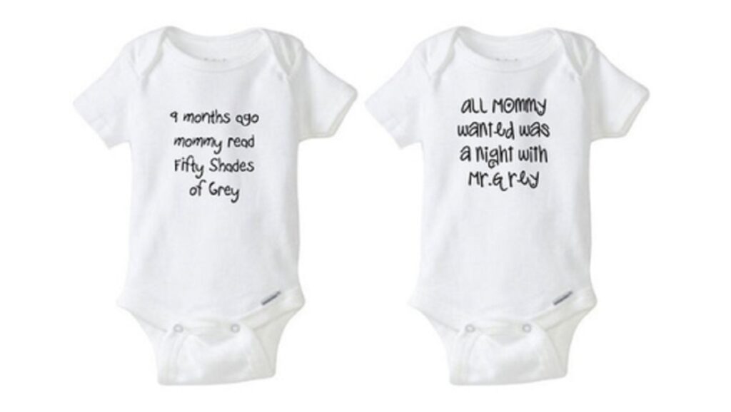 Camisetas para bebés de "Cincuenta Sombras de Grey"