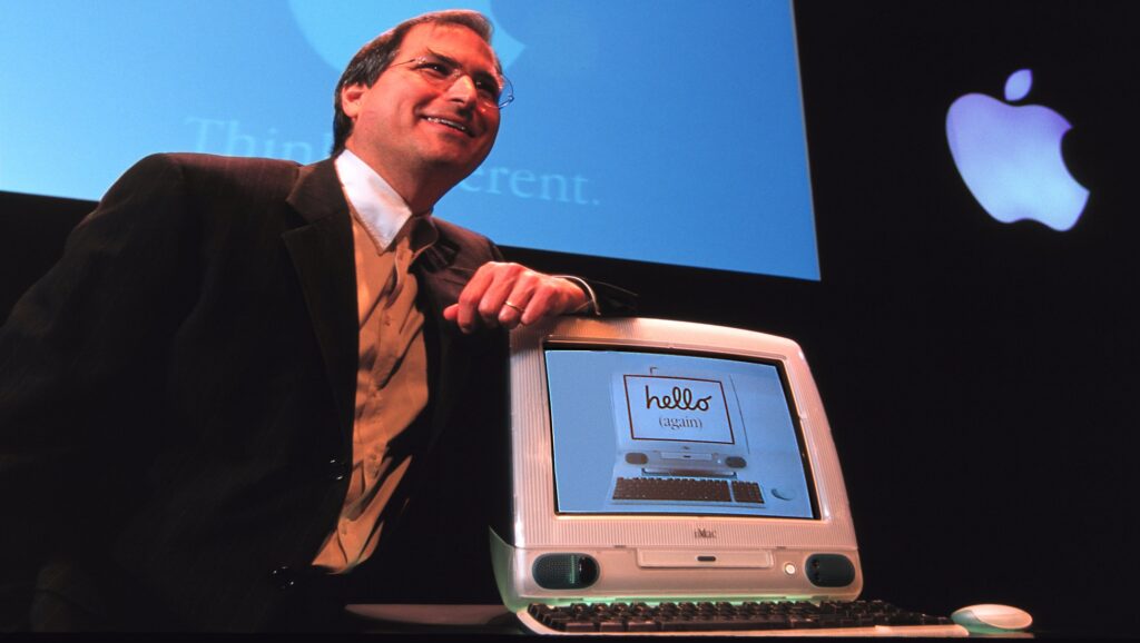 Steve Jobs presentando el iMac