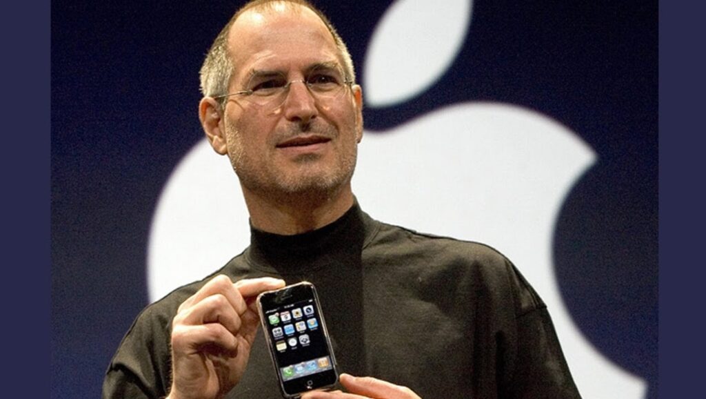 Steve Jobs presentando el iPhone