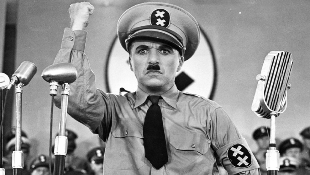 Charles Chaplin en "El Gran Dictador"