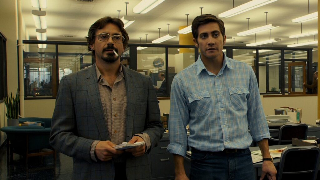 Robert Downey Jr. y Jake Gyllenhaal en película "Zodiac"