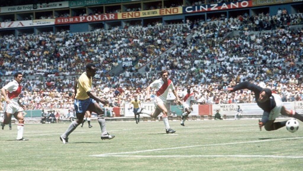 Brasil contra Perú en el Mundial de 1970