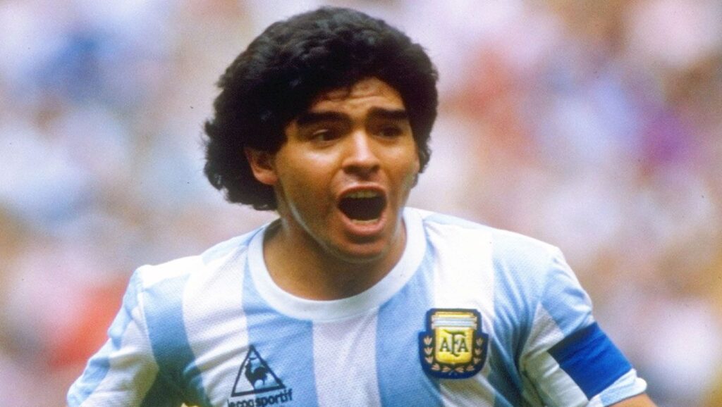 Maradona con la selección argentina