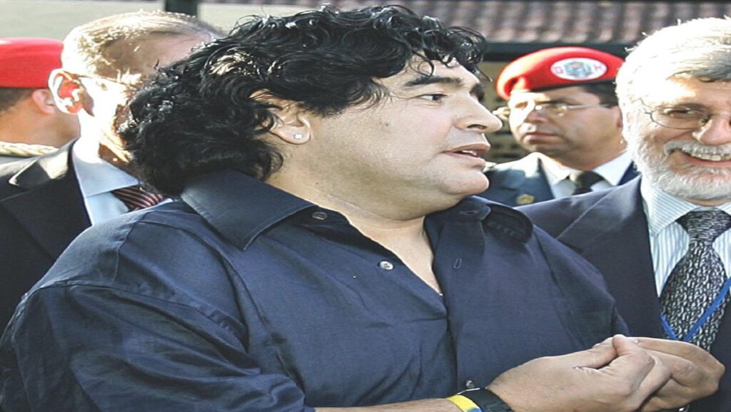 Maradona con sobrepeso