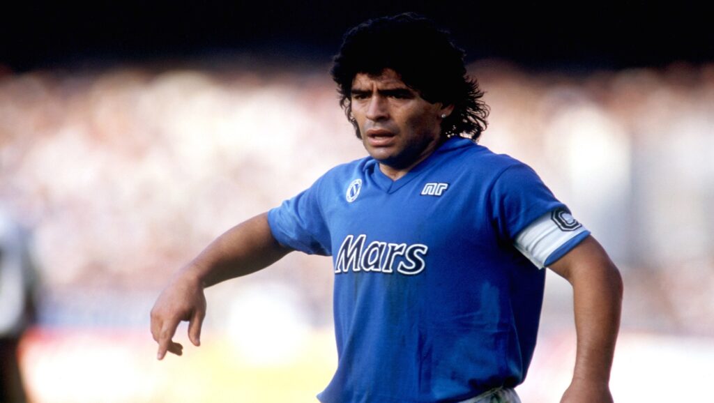 Maradona con el Nápoles