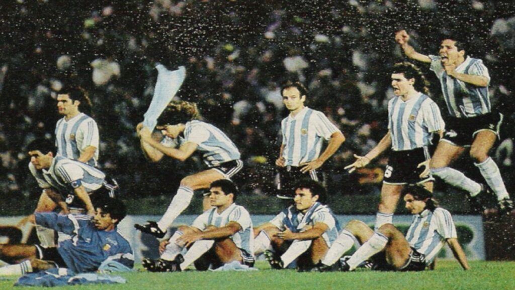 Maradona con la selección argentina en la Copa Artemio Franchi de 1993