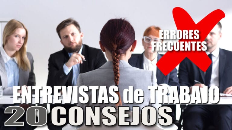 TIPS para una ENTREVISTA de TRABAJO #2: 20 ERRORES a EVITAR